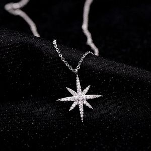 New Silver Star Diamond Necklace